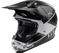 FLY Racing Formula CP Rush Casque de motocross, noir-gris-blanc, taille XS pour homme