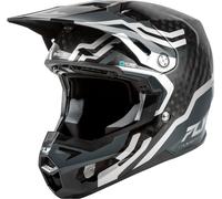 Fly Racing Formula S Carbon Byte, casque de motocross L Carbone/Gris/Noir/Argent Carbone/Gris/Noir/Argent