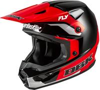 Fly Racing Kinetic DBK Special Edition, casque de motocross L Noir/Rouge/Gris Clair Noir/Rouge/Gris Clair