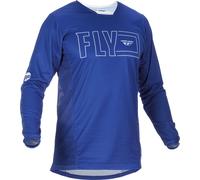 Fly Racing Kinetic Fuel, jersey L Bleu/Blanc Bleu/Blanc