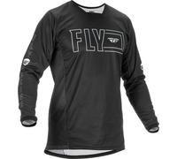 Fly Racing Kinetic Fuel, jersey S Noir/Blanc Noir/Blanc