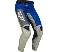 Fly Racing Kinetic Jet, pantalon en textile 36 Bleu/Gris/Blanc Bleu/Gris/Blanc