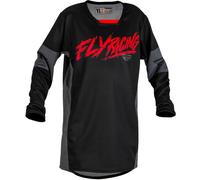 Fly Racing Kinetic Khaos, maillot enfants YL Noir/Rouge/Gris Noir/Rouge/Gris