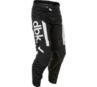 Fly Racing Kinetic Mesh DBK, pantalon en textile 30 Noir/Blanc Noir/Blanc