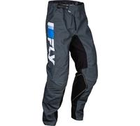 Fly Racing Kinetic Prix 2024 Pantalons de motocross, gris-blanc-bleu, taille 30 pour homme