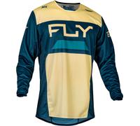 Fly Racing Kinetic Reload, maillot M Bleu/Beige Bleu/Beige