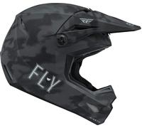 Fly Racing Kinetic S.E. Tactic Casque de motocross pour jeunes, noir, taille M