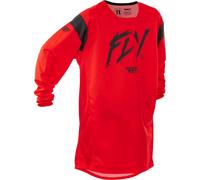 Fly Racing Kinetic Stoke Long Sleeve Jersey Rouge 12-14 Years Enfants