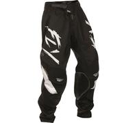 Fly Racing Kinetic Stoke, pantalon textile pour jeunes 26 Noir/Blanc Noir/Blanc
