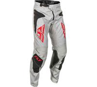 Fly Racing Kinetic Sym, pantalon en textile 32 Gris/Rouge/Noir Gris/Rouge/Noir