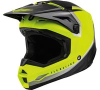 Fly Racing Kinetic Vision, casque croisé L Jaune Néon/Noir/Gris Jaune Néon/Noir/Gris