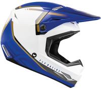 Fly Racing Kinetic Vision Casque de motocross, blanc-bleu, taille XL pour homme