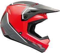 Fly Racing Kinetic Vision, casque cross pour enfants YL Rouge/Gris/Blanc Rouge/Gris/Blanc