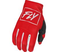 Fly Racing Lite Gants de motocross, blanc-rouge, taille 2XL pour homme