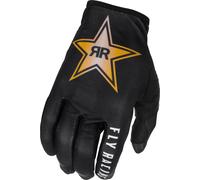 Fly Racing Lite Rockstar, gants XS Noir/Or Noir/Or