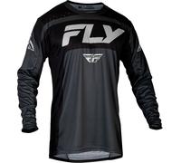 Fly Racing Lite S24, maillot S Noir/Gris Foncé/Gris Clair Noir/Gris Foncé/Gris Clair