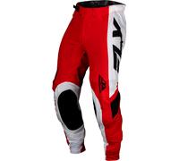 Fly Racing Lite S24, pantalon en textile 32 Rouge/Blanc/Noir Rouge/Blanc/Noir