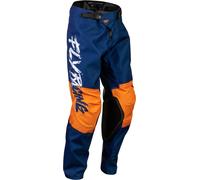 FLY Racing Pantalon Kinetic Khaos Blanc/Navy/Orange Enfant
