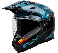 Fly Racing Trekker Kryptek Conceal, casque d aventure S Noir/Gris Foncé Noir/Gris Foncé