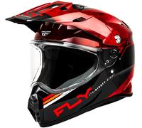 Fly Racing Trekker Kryptek Conceal, casque d aventure XL Noir/Rouge Noir/Rouge