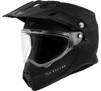 Fly Racing Trekker Solid, casque d aventure M Noir Mat Noir Mat