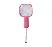 Fly Racket - Electric Fly Swatter | Indoor Outdoor Zapper, Electric Zapper Racket, LED Zapperr Rackets, Safety Mesh Defense Lamp for Indoor Home Bedroom Outdoor Patio Camping Backyard