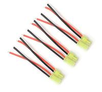FLY RC 3 Paires d'adaptateurs de connecteur mâle Mini Tamiya avec 10cm 14awg pour Batterie RC Hobby Lipo
