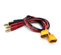 FLY RC Fiche de Connexion XT60 -> Câble Adaptateur de câble de Charge de Batterie de fiches Bananes de 4 mm (Pack de 2)