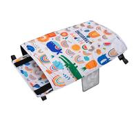 Fly Repose-jambes pour en polyester de 45 x 80 cm avec coussin de siège souple pour bébé, long trajet, avion, chemin de fer, bus, hôtel, pique-nique, sommeil, relaxation, confort