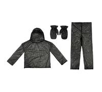 Fly Suit, Fly Resistant Jacket and Pants, Compact Heavy Duty Design Gloves Included, Tight Sealing Protective Clothing for Mountain Climbing, Hunting, Backyard Activities, Camping, Black