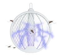 Fly Swatter Electric - Raquette de Mouche électrique Intelligente, Portable sûr, équipement de Camping réfléchissant pour Plage, Parc, randonnée et