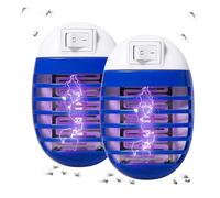 Fly Zapper électrique - Plug sur zapper à la mouche intérieure avec lumière UV | Pobriser le capteur d'insectes, lampe lumineuse à LED, les pièges à mouches de fruits, les pièges à moucher