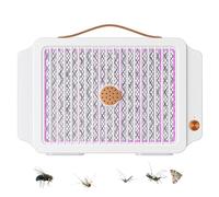 Fly Zapper - Lampe électrique anti-moustiques - Piège à mouches à fixation murale - Recharge USB - Meilleur tueur d'insectes pour la maison et la cuisine pour éviter les morsures - Blanc