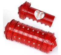 FLYALIGOGO Cryptex Da Vinci - Boîte à billets avec code numérique - Boîte à billets avec compartiments cachés secrets - Cadeau d'anniversaire de Noël pour homme et femme - Casse-tête pour salle