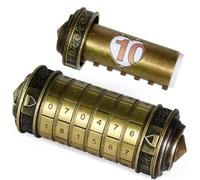 FLYALIGOGO Cryptex Da Vinci - Boîte à billets avec code numérique - Boîte à billets avec compartiments cachés secrets - Cadeau d'anniversaire de Noël pour homme et femme - Casse-tête pour salle