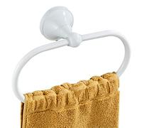 Flybath Anneau de Chiffon Porte-Serviette Ovale en Laiton Antique Support-Serviette pour Accessoires de Cuisine de Salle de Bain fixé au Mur, blance