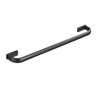 Flybath Barre Porte-Serviette Unique Laiton Salle de Bain Support de Serviette Mural, 57 cm / 22,44 Pouces, Noir