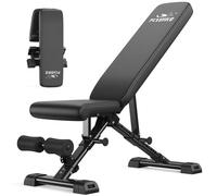 FLYBIRD Banc de musculation multifonction, banc d'entraînement professionnel réglable avec capacité de charge de 363 kg pour le fitness à domicile, réglage rapide, pliable pour gagner de la place, 80