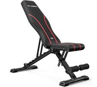 FLYBIRD Banc de musculation réglable, capacité maximale de 300 kg, banc de musculation haut de gamme pour un entraînement complet du corps, banc inclinable/déclinable polyvalent et pliable