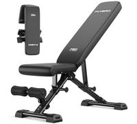 FLYBIRD Banc de musculation réglable, capacité maximale de 300 kg, banc de musculation haut de gamme pour un entraînement complet du corps, banc inclinable/déclinable polyvalent et pliable