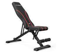FLYBIRD Banc de musculation réglable, capacité maximale de 300 kg, banc de musculation haut de gamme pour un entraînement complet du corps, banc inclinable/déclinable polyvalent et pliable