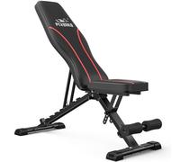 FLYBIRD Banc réglable, Banc de Musculation Utilitaire pour l'entraînement Complet du Corps - Banc inclinable/inclinable Pliable Polyvalent (Noir)