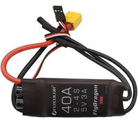 Flycolor 40A ESC 2 - 4s régulateur de vitesse électrique 5V 3A bec avec prise de balle xt60 et 3,5mm pour moteur sans balais de drone RC