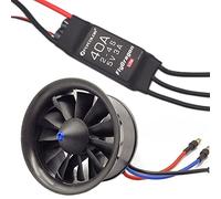 Flycolor EDF Ventilateur conduit à 11 pales avec moteur sans balais et ESC 40 A (2~4S) 50 mm 4900 KV 3S Poussée maximale 770 g