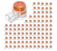 Flycppo Connecteurs de Câble 100 Pièces UY Connecteur Etanche,Connecteurs Telephone Épissure Câble,Connecteurs À Fils Simples à Sertir 2 Ports K1 pour Câble de Données Câble Téléphone