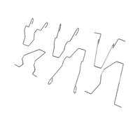 Flydida Kit de 6 clips de fixation de phares clips à ressort universels compatibles avec les ampoules H1 H3 H4 H7 référence 5ZHSFULLKIT