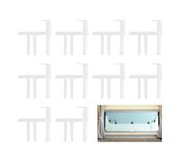 Flydida Lot de 10 clips d'extrémité de fenêtre compatibles avec caravane Dometic Seitz 2000 Flyscreen Boat/caravane/Motorhome/store enrouleur 2000 pièces d'extrémité pour SP042019Z (5 l, 5 R)