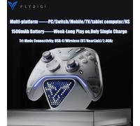Flydigi apex 5 manette de jeu sans fil manette de jeu pour pc/Switch/téléphone/TV/tablette ordinateur, station de chargement avec écran RGB Cool Add charge dock bag