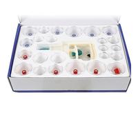 Flyelf 24 Pcs Vide Ventouses,Chinoises Cupping Thérapie,Traitement Soigner Kiné Medicale Traditionnelle pour Minceur, Anti Cellulite, Amincissante, Maigrir, Visage, Peau