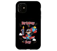 Flyer d'avion pour fête d'anniversaire pour garçons d'un an Coque pour iPhone 11